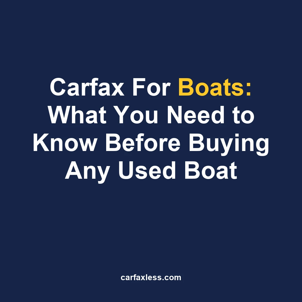 Carfax For Boats: What You Need to Know Before Buying Any Used Boat